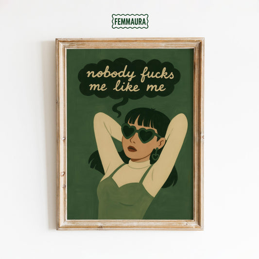 Feminist Self Love Poster – Bold Quote Artwork | Provocative Wall Art Print