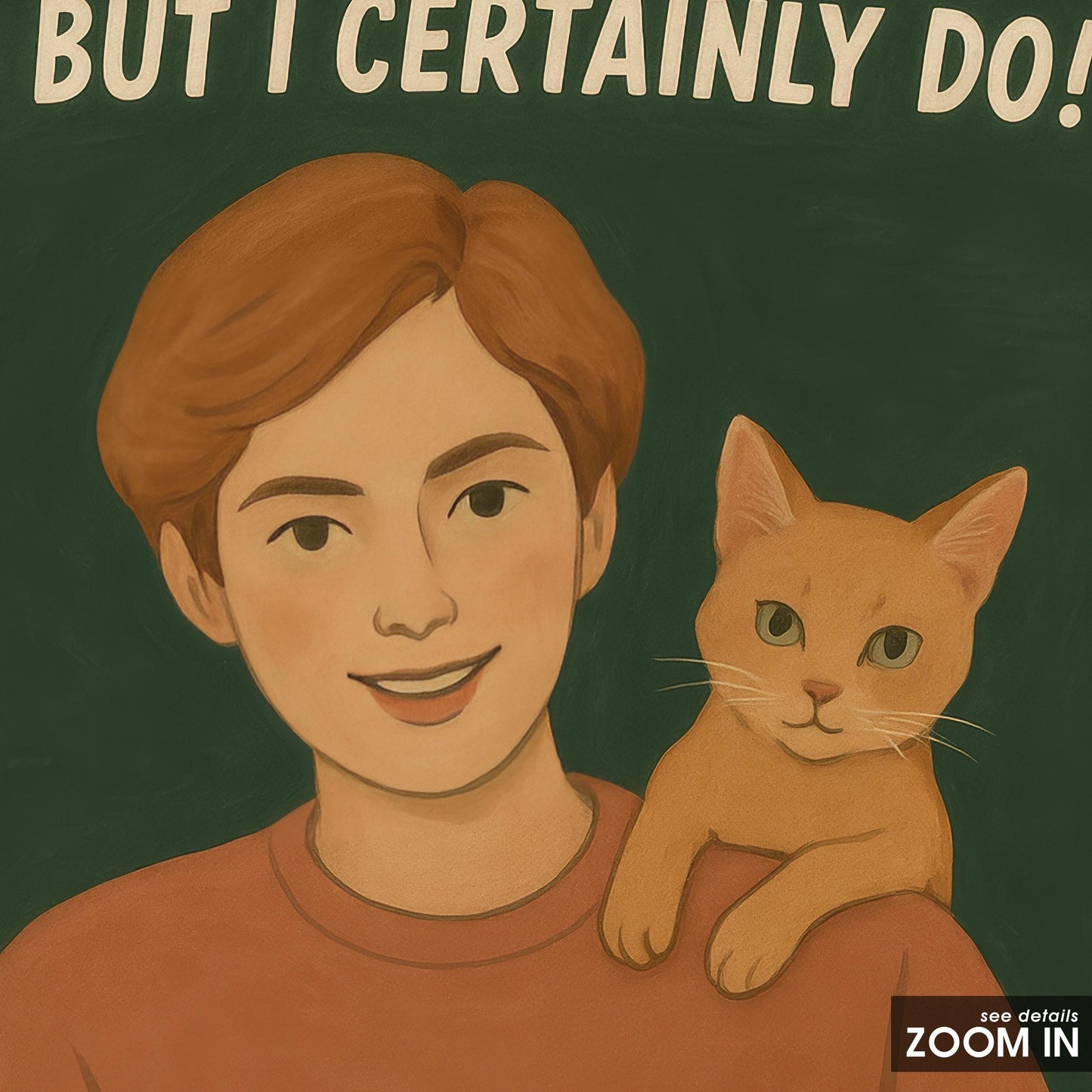 Lesbian Cat Lover Art – Queer Pride Poster With Playful LGBT Humor & Bold Statement