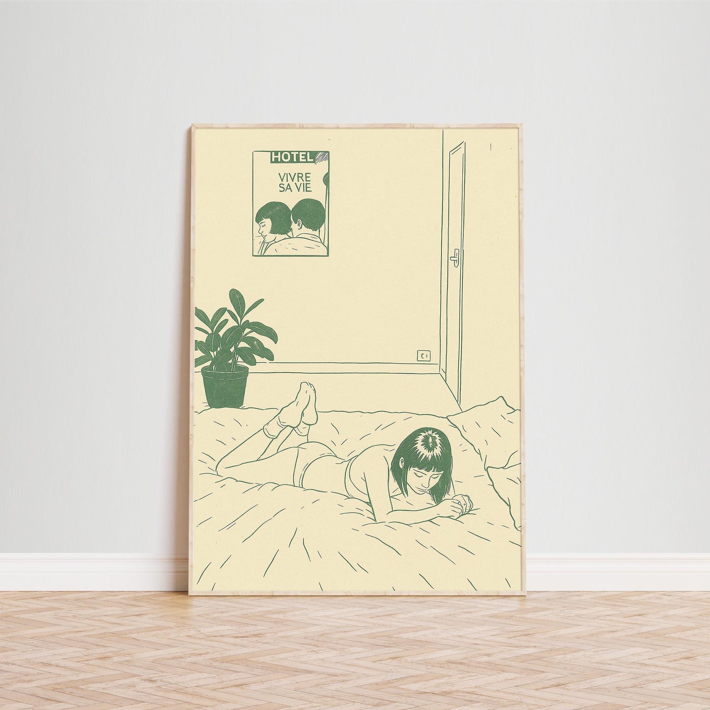 Vivre Sa Vie Poster – Retro French Bedroom Art Print