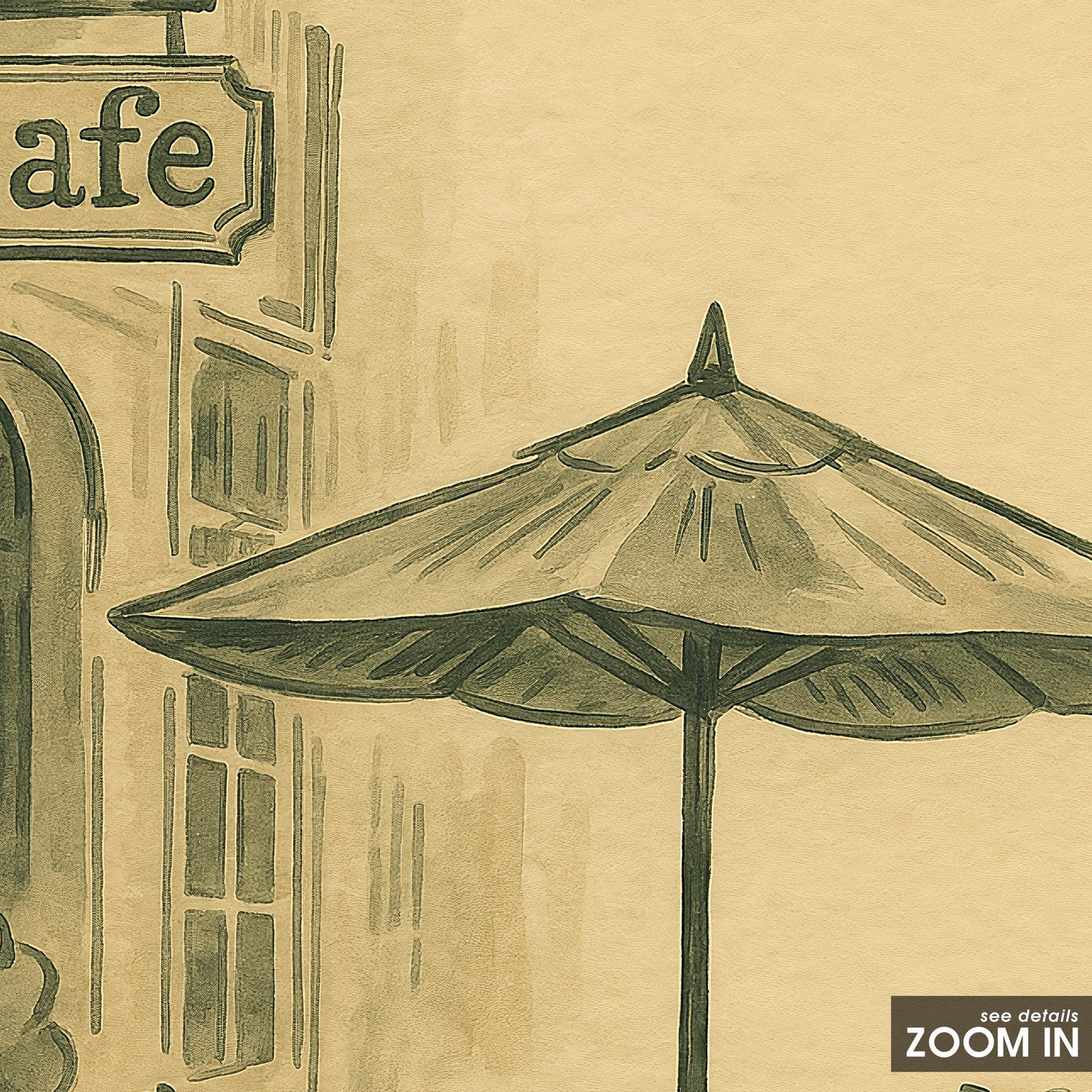 Paris Café Poster – Vintage Wall Art | French Coffee Print On Semi-Glossy Paper