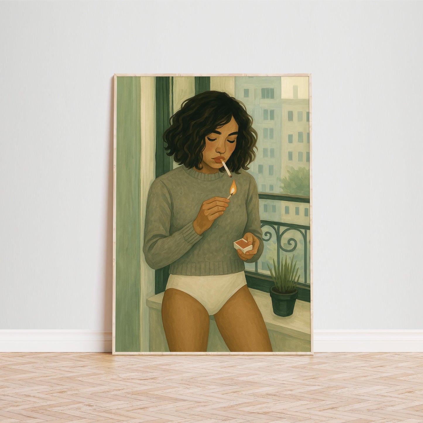 Feminist Wall Art – Moody Woman Print | Intimate Retro Art Poster