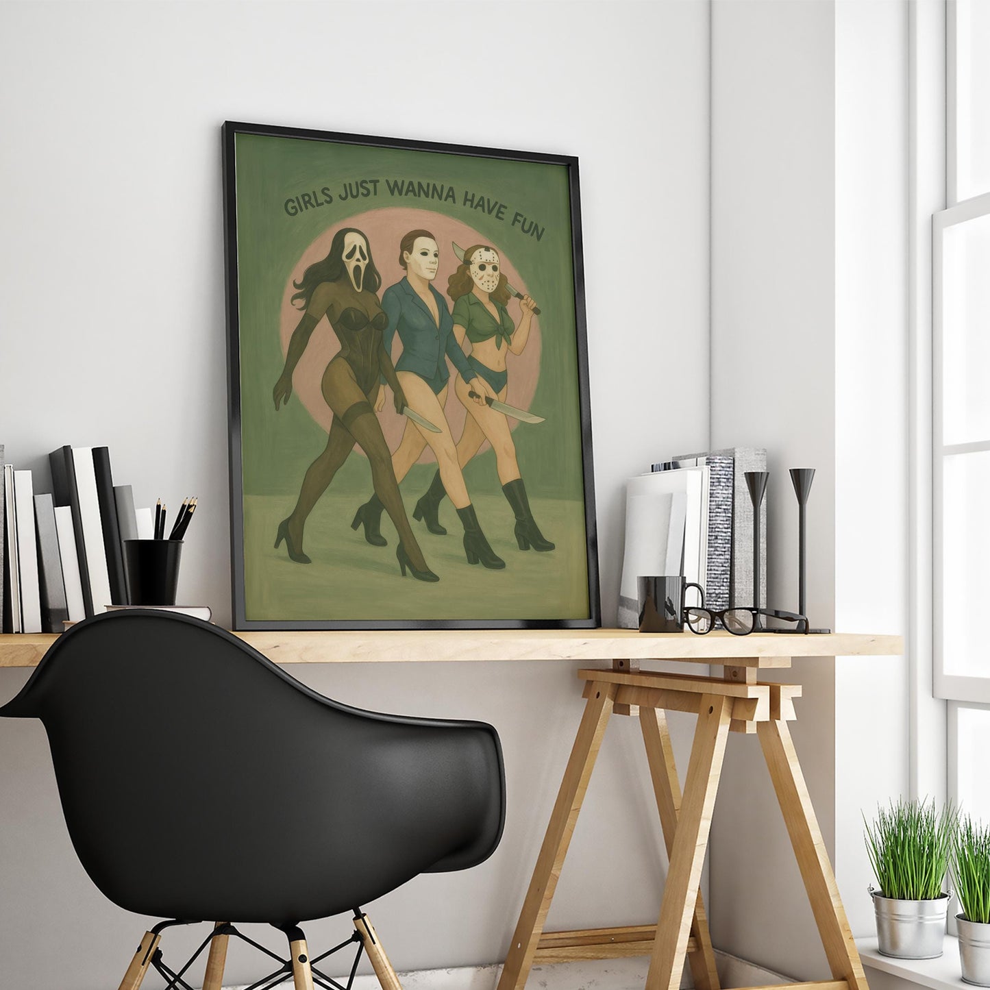 Sexy Horror Icons Poster – Feminist Wall Art Featuring Empowered Women Print