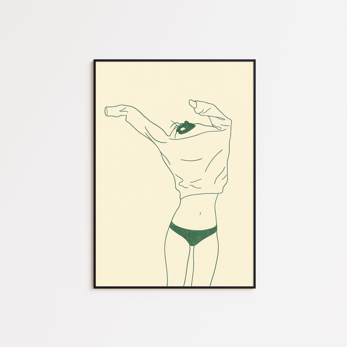 Minimalist Woman Line Art Print – Modern Feminine Poster