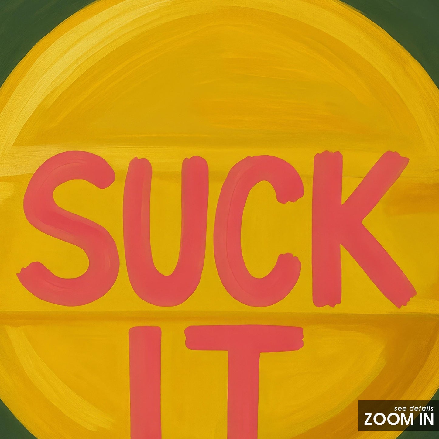 Retro Pop Art Poster – Bold Lollipop Wall Print With Cheeky Text