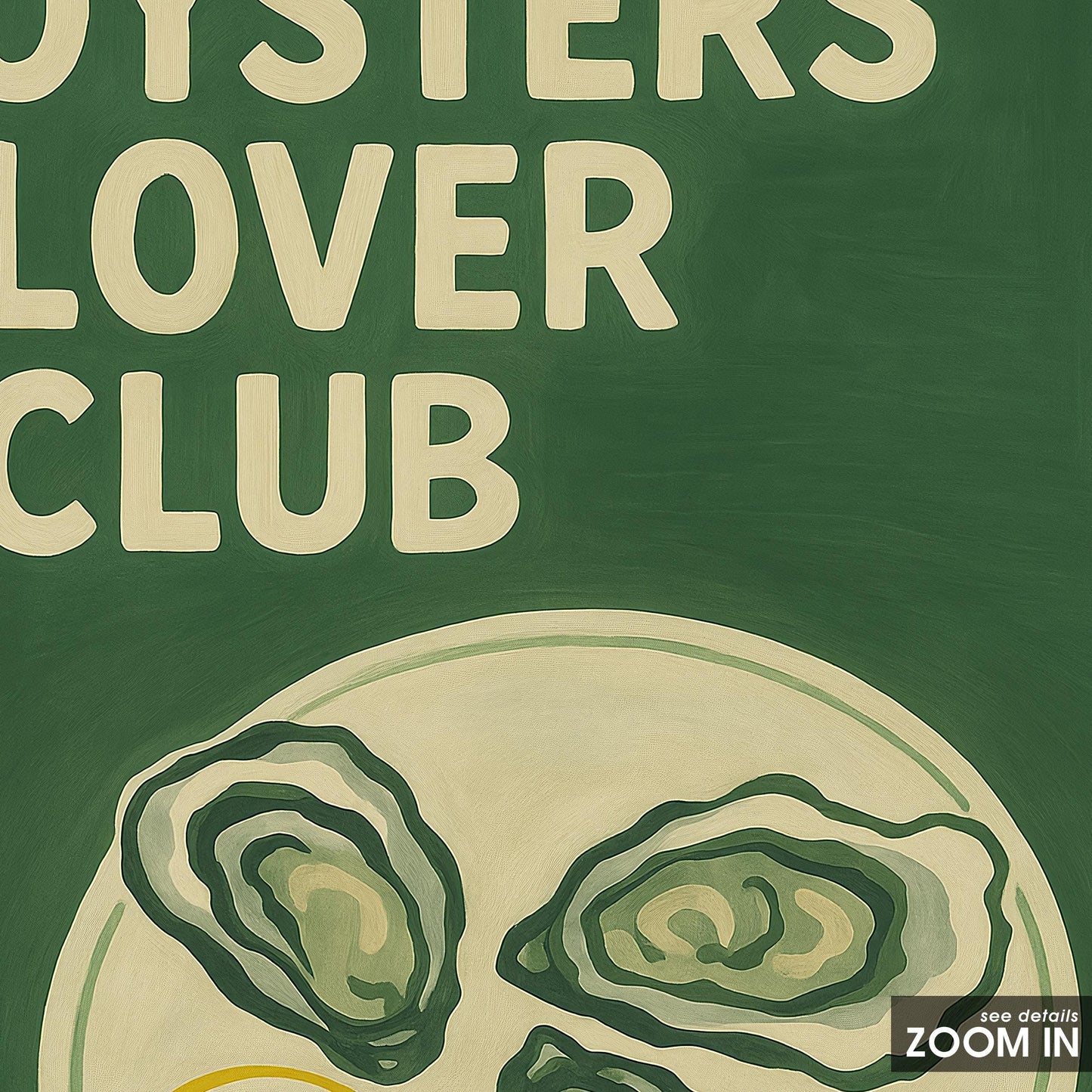 Coastal Kitchen Wall Art – Vintage Oyster Bar Sign | Seafood Bistro Print