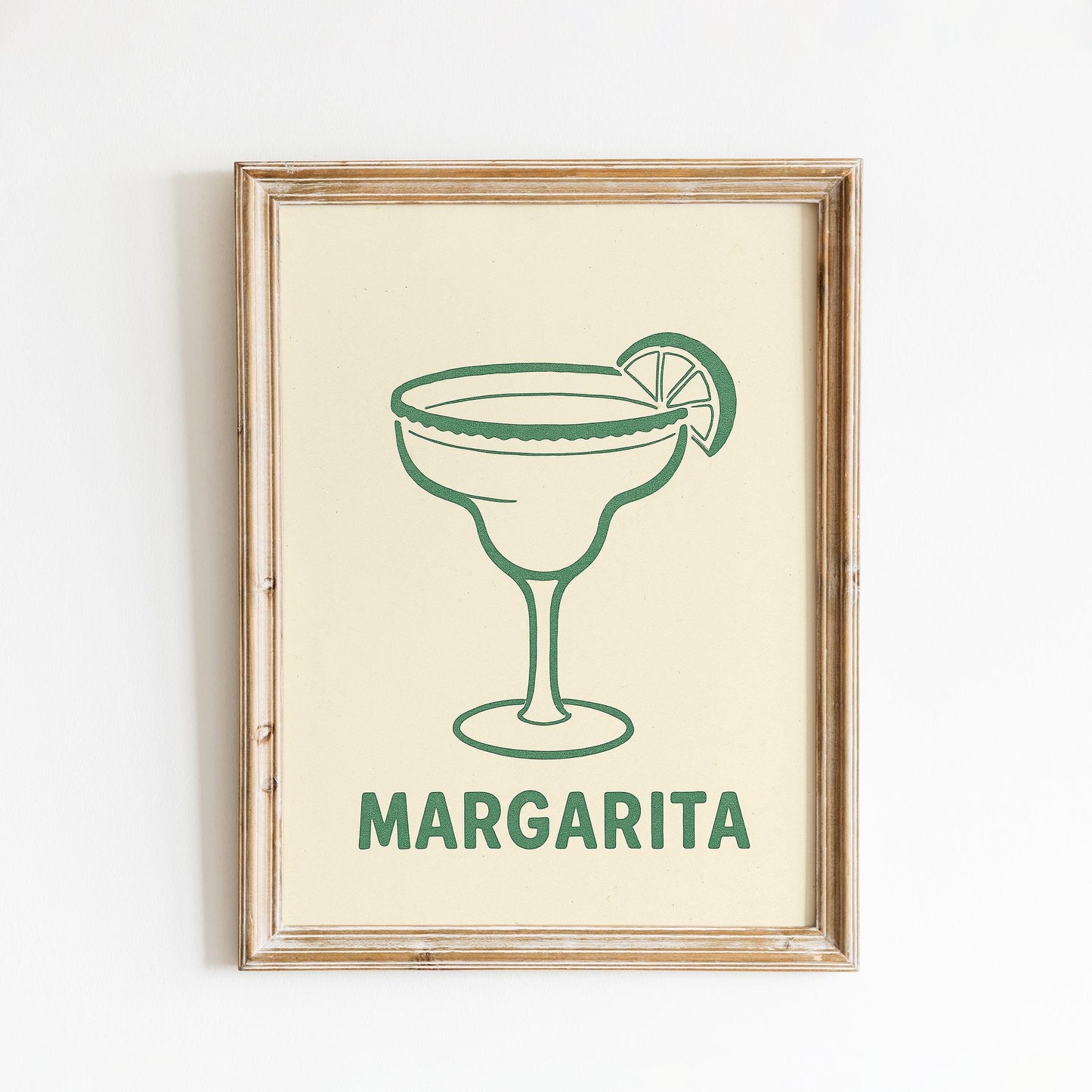 Margarita Cocktail Art – Minimalist Bar Wall Print