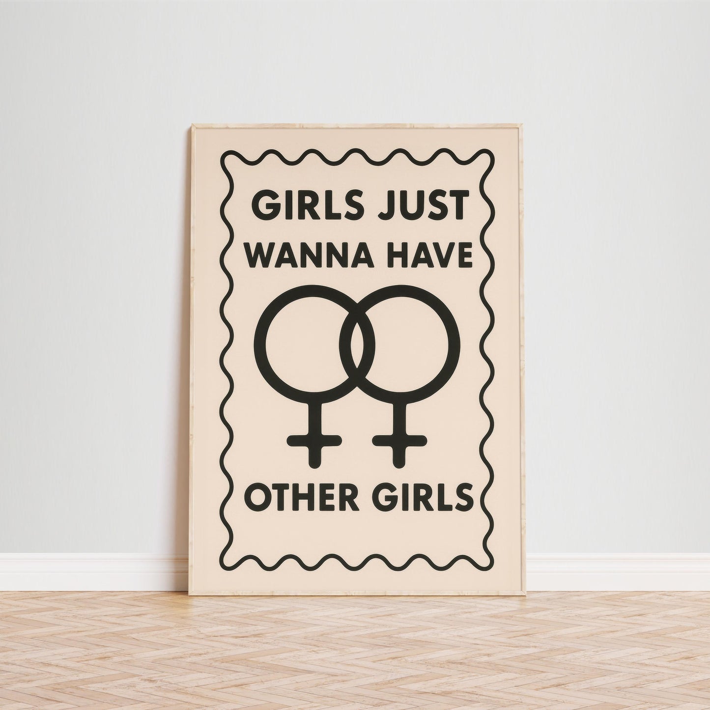 Lesbian Pride Poster – Bold Femme Artwork | Queer Wall Art, Sapphic Decor