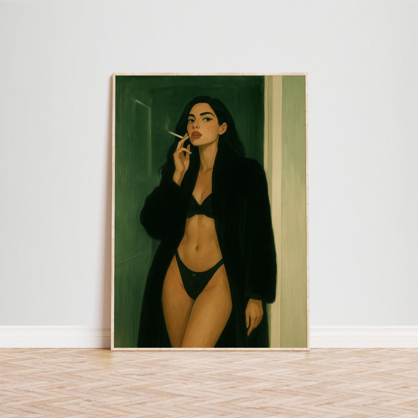 Femme Fatale Art – Seductive Noir Bedroom Decor | Bold Wall Poster