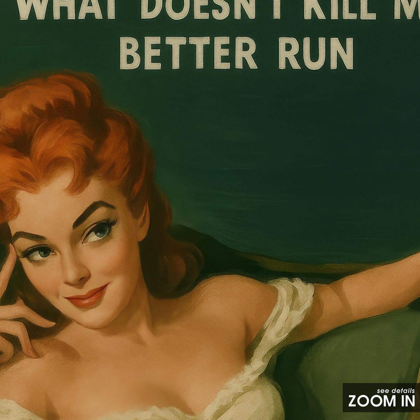 Retro Feminist Poster – Vintage Style Wall Art With Bold Empowerment Statement