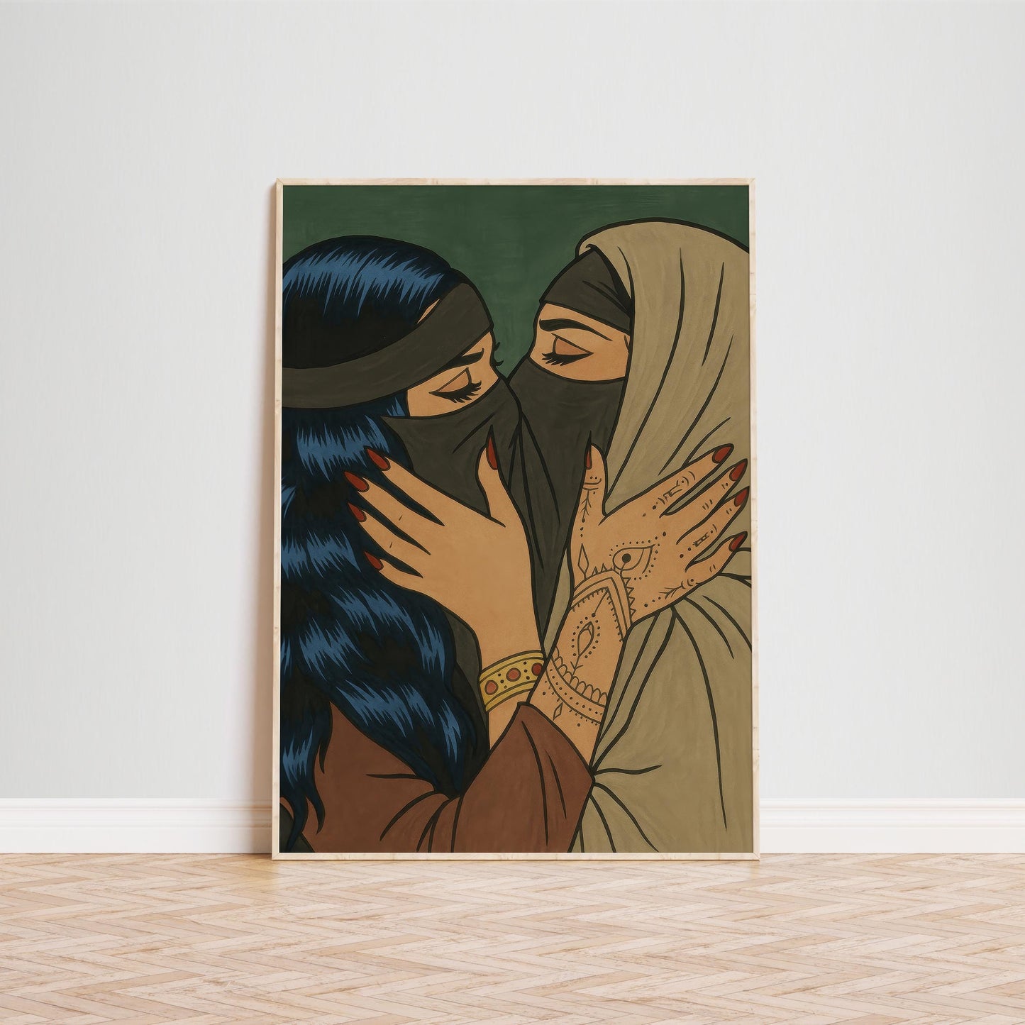 Forbidden Love Art Print – Queer Love Print & Feminine Strength Wall Decor