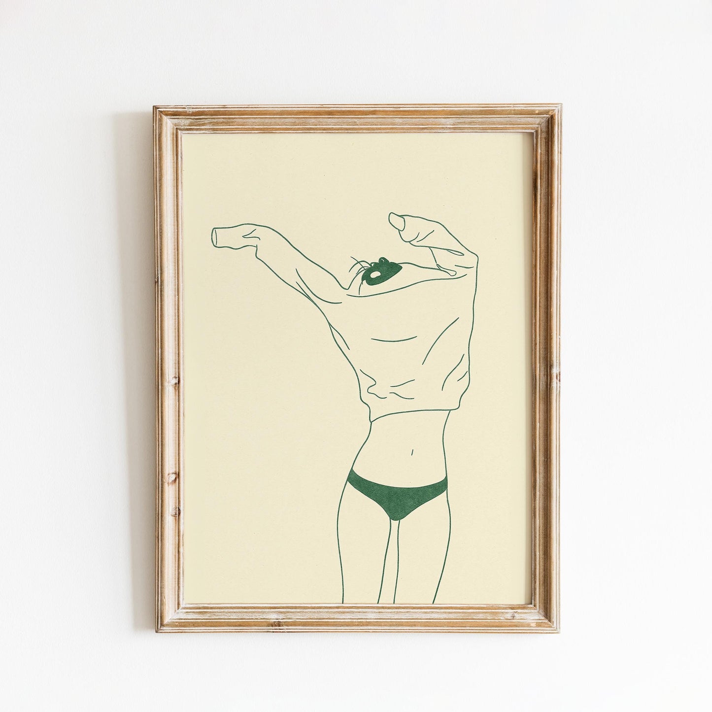 Minimalist Woman Line Art Print – Modern Feminine Poster