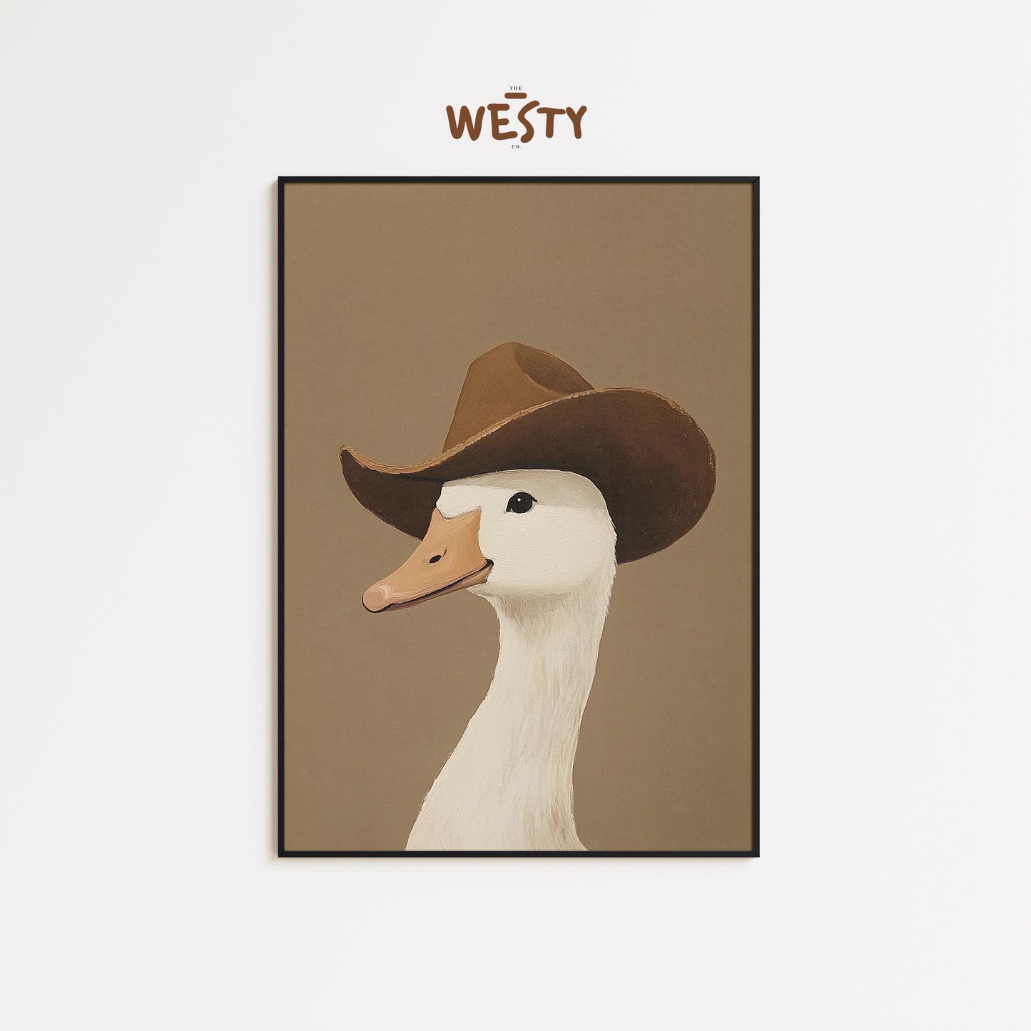 Cowboy Duck – Funny Farmhouse Western Animal Print