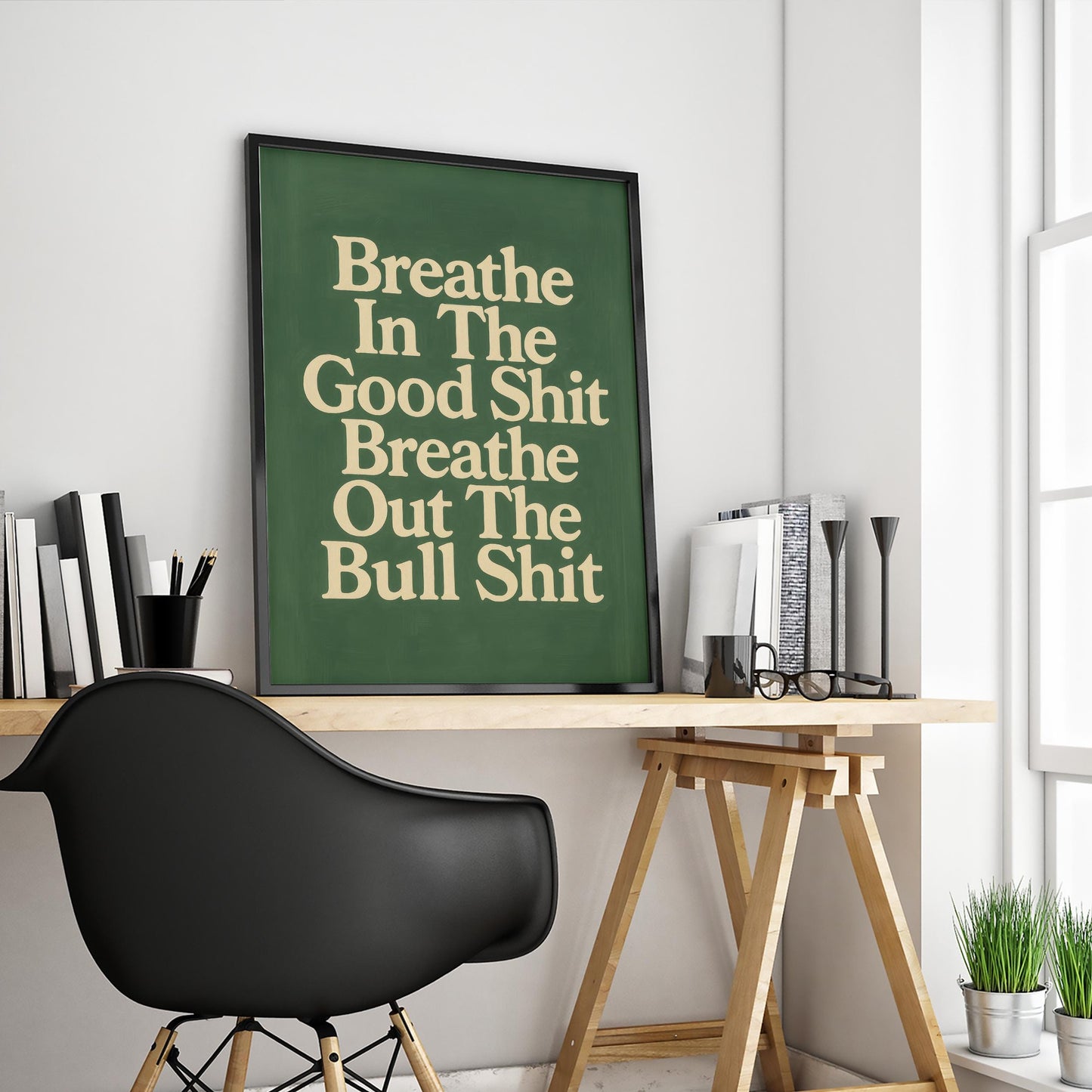 Funny Retro Poster – Bold Typography Art Print | Cheeky Quote Wall Decor