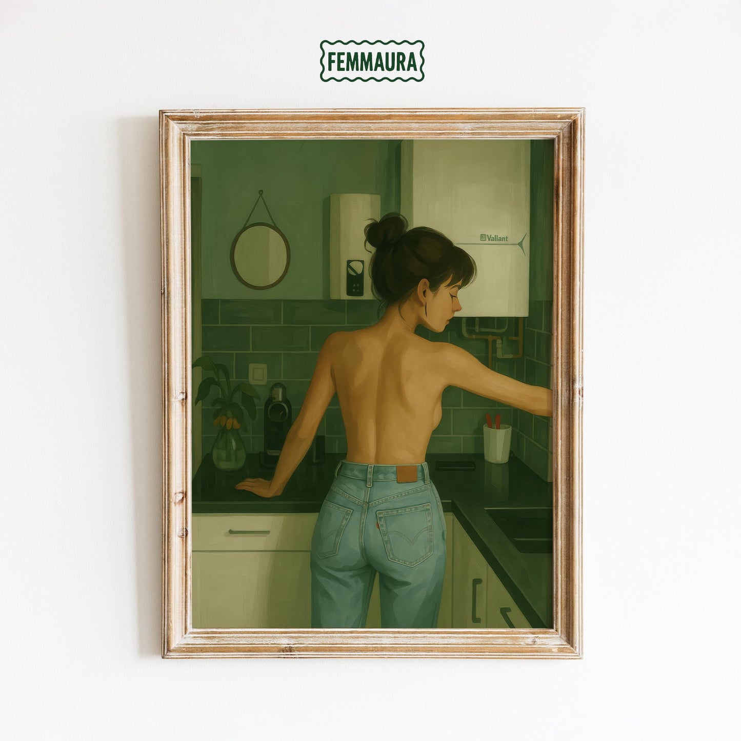 Sensual Kitchen Art – Provocative Wall Poster | Modern Loft Decor Print