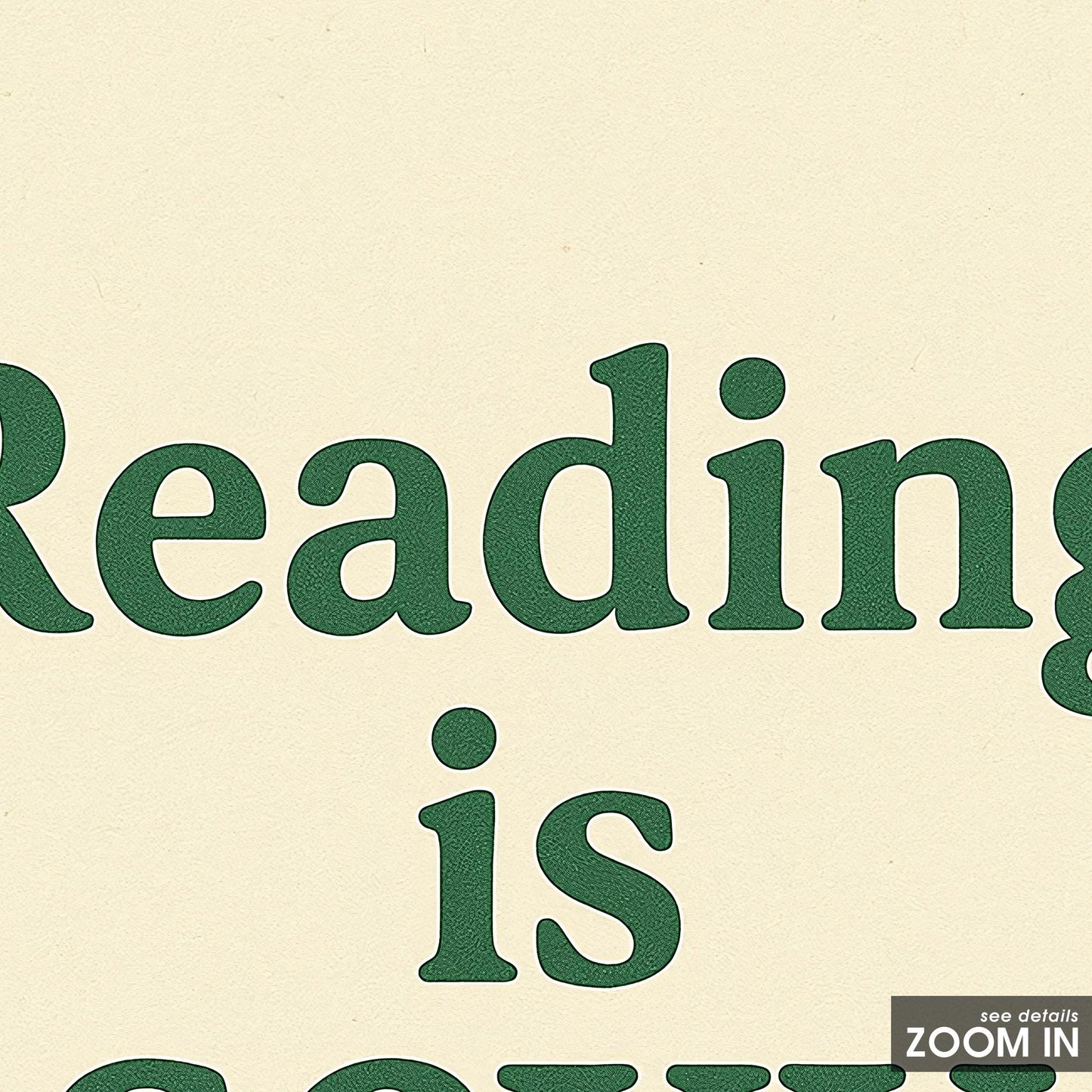 Reading Is Sexy Poster – Minimal Typography Print, Feminine Book Lover Wall Art