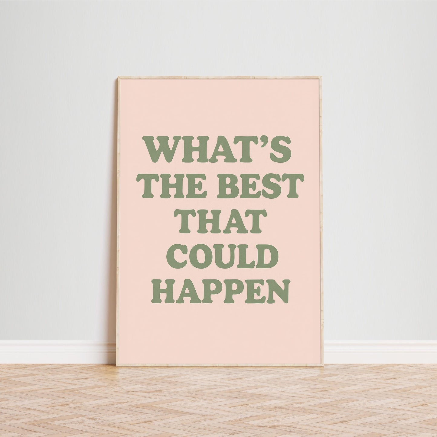 Motivational Quote Wall Art – Minimalist Typography Art | Positive Wall Decor