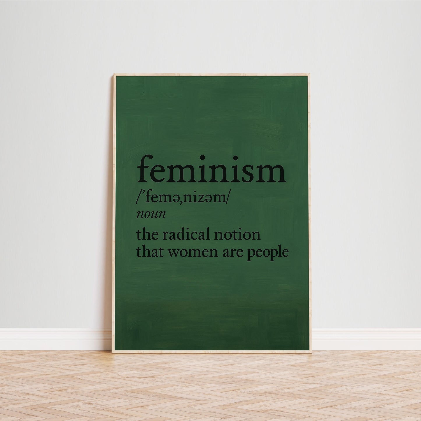 Feminism Definition Poster – Feminist Wall Art | Empowerment Quote Print