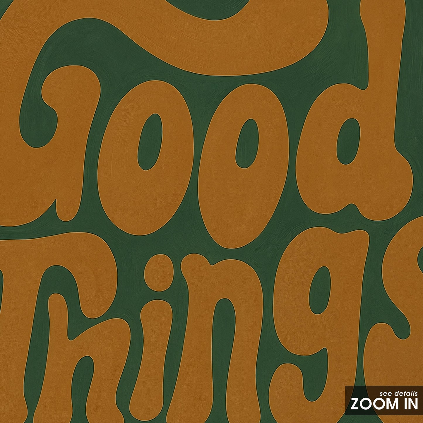 Retro Motivational Poster – Positive Wall Art With 70s Groovy Lettering & Earth Tone Decor