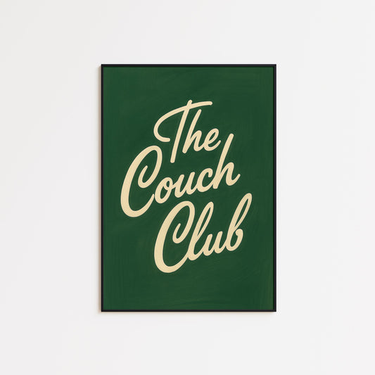Retro Wall Art Print – Cozy Lounge Vibe Art With Playful Typography Decor