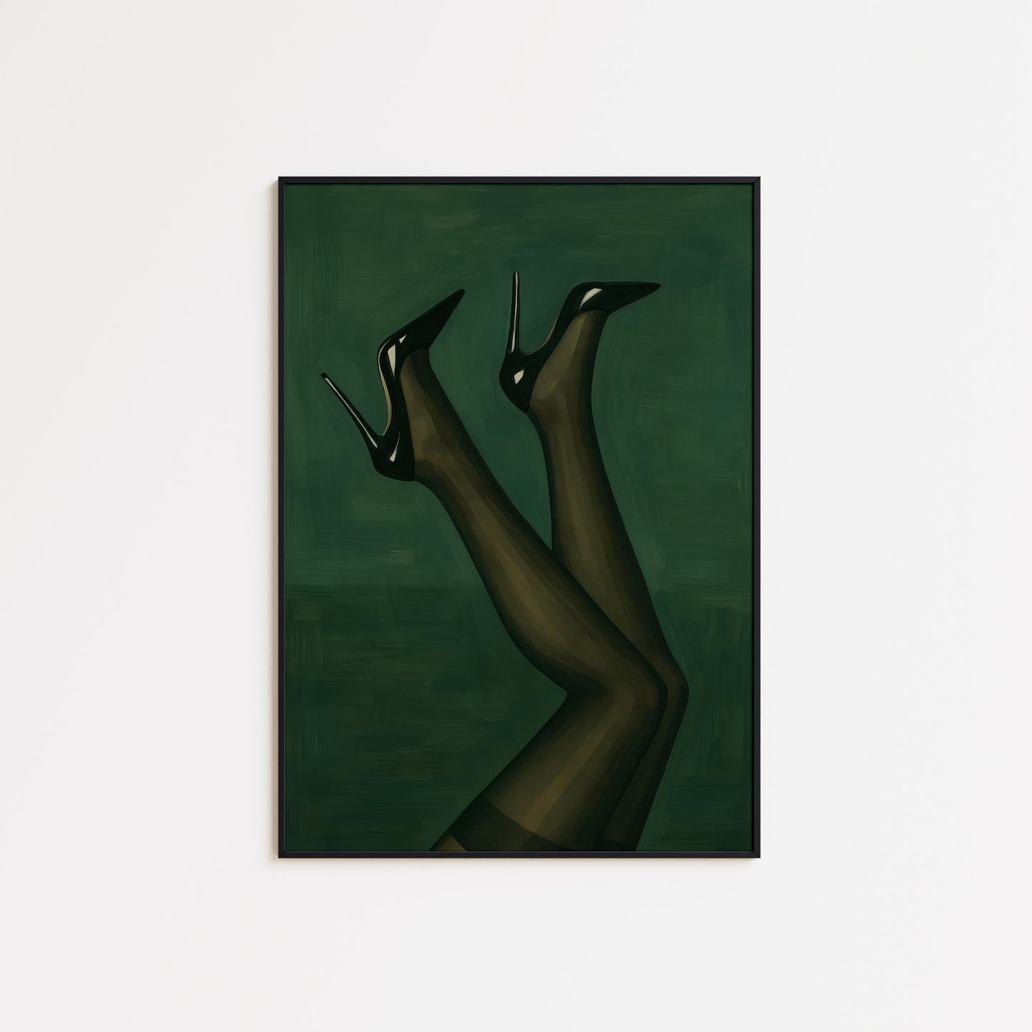 High Heels Poster – Dark Feminine Retro Glamour | Stylish Wall Art Print