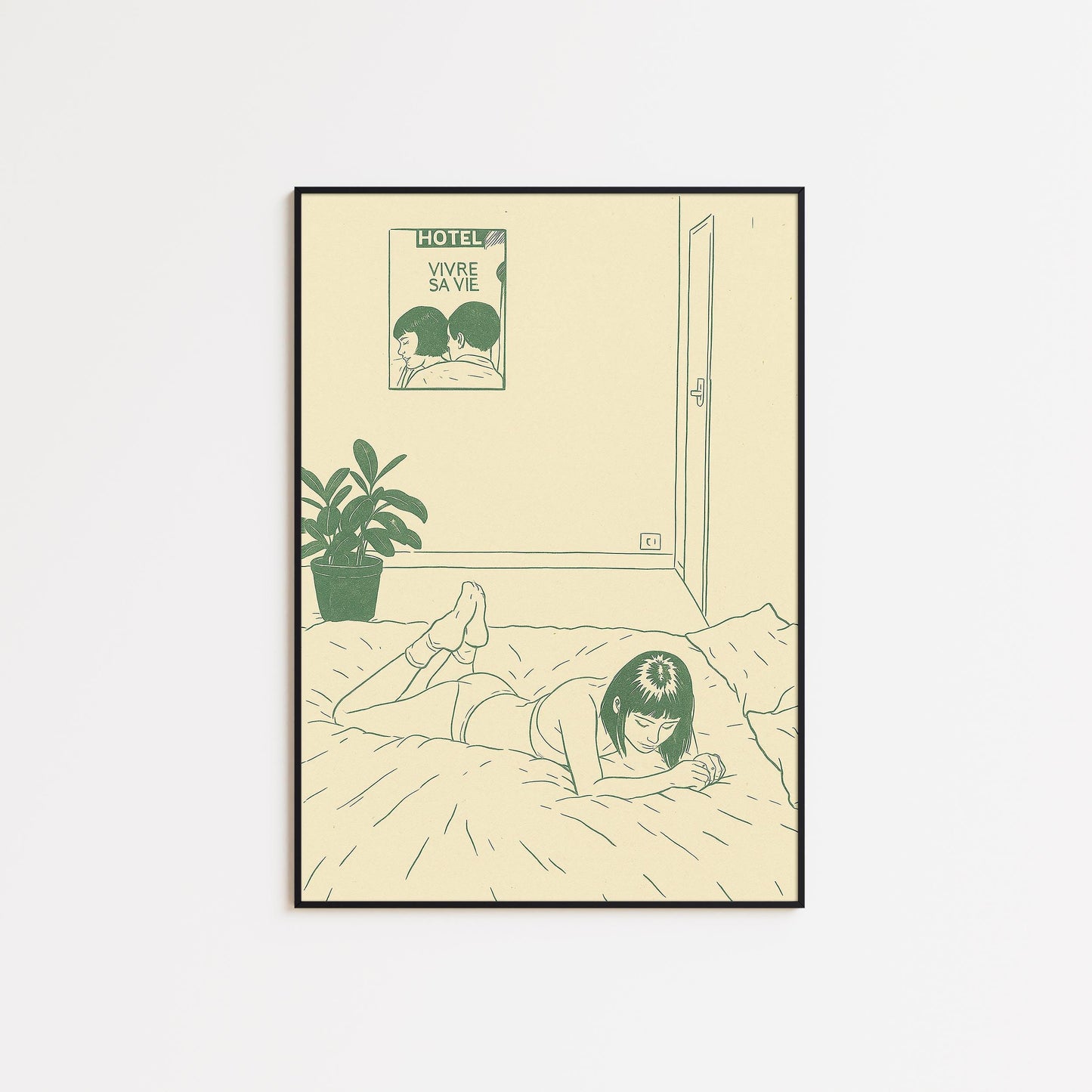 Vivre Sa Vie Poster – Retro French Bedroom Art Print