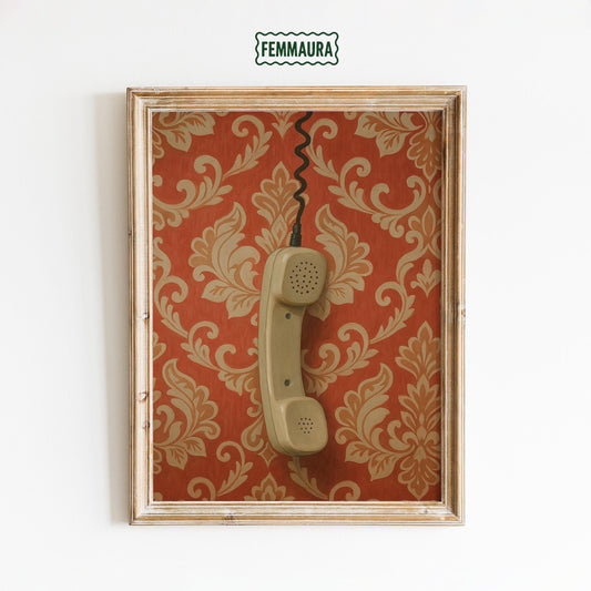 Vintage Telephone Poster – Retro Wall Art With Bold Retro Decor & Timeless Charm