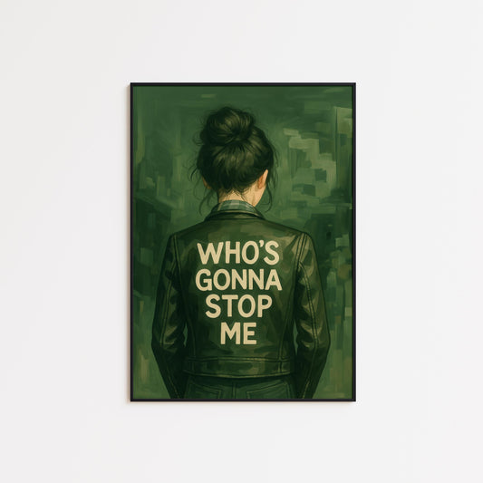 Feminine Empowerment Poster – Bold Quote Art With Retro Typography Design