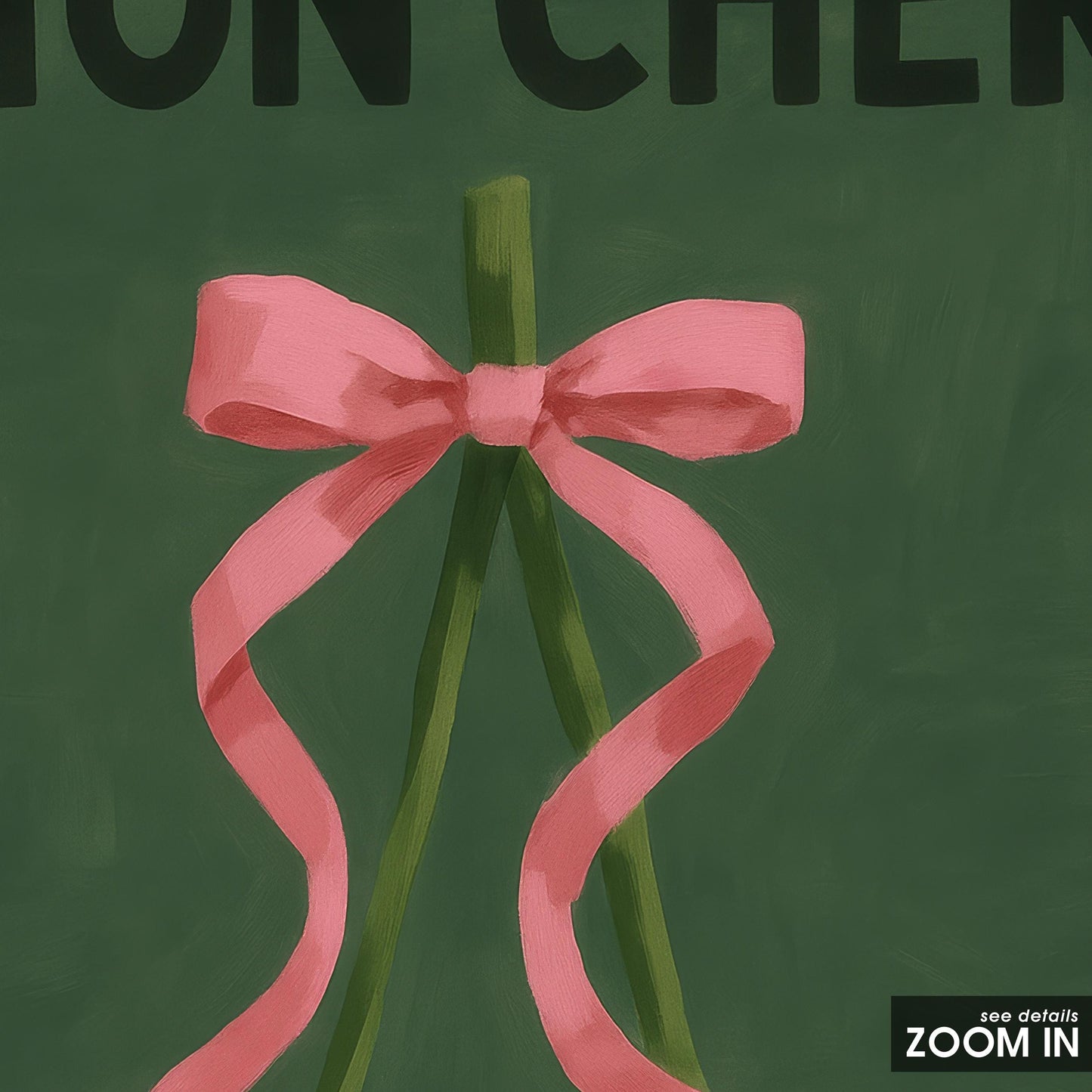 Cherry Art Print – Romantic French Phrase With Bold Cherries | Parisian Chic Wall Decor