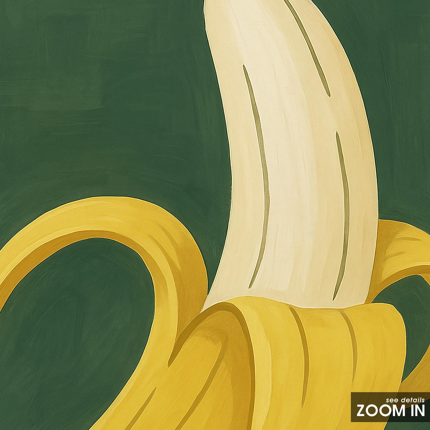 Dripping Banana Poster – Bold Pop Art Wall Decor | Colorful Fruit Print