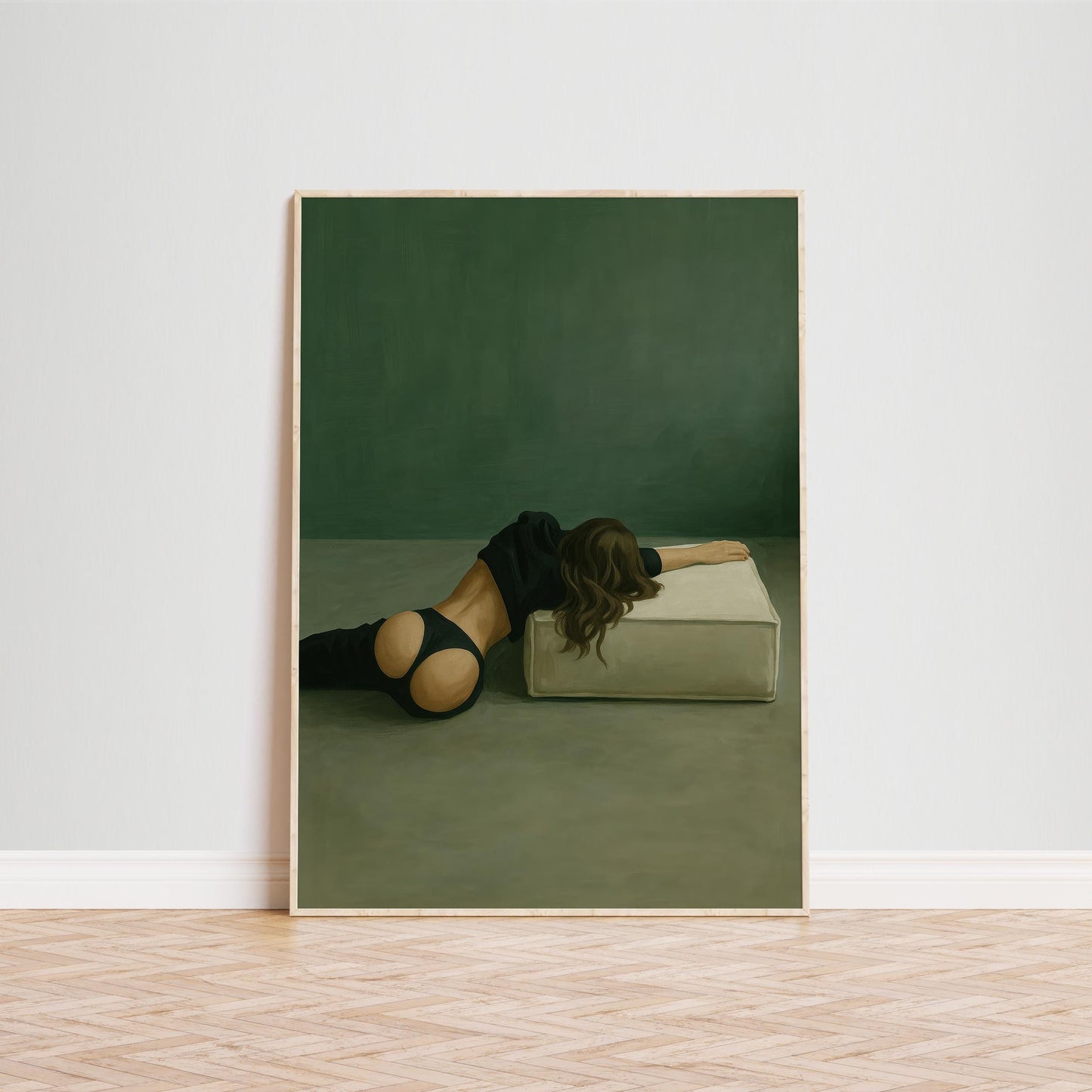 Sensual Wall Art – Minimal Nude Art Print | Moody Feminine Body Decor