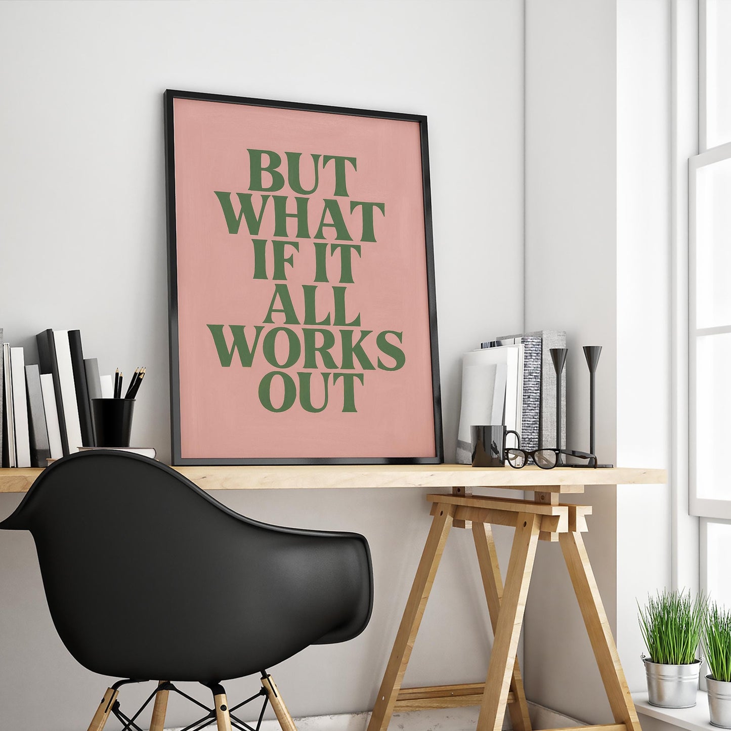 Positive Quote Poster – Motivational Wall Art | Typography Home Decor Print