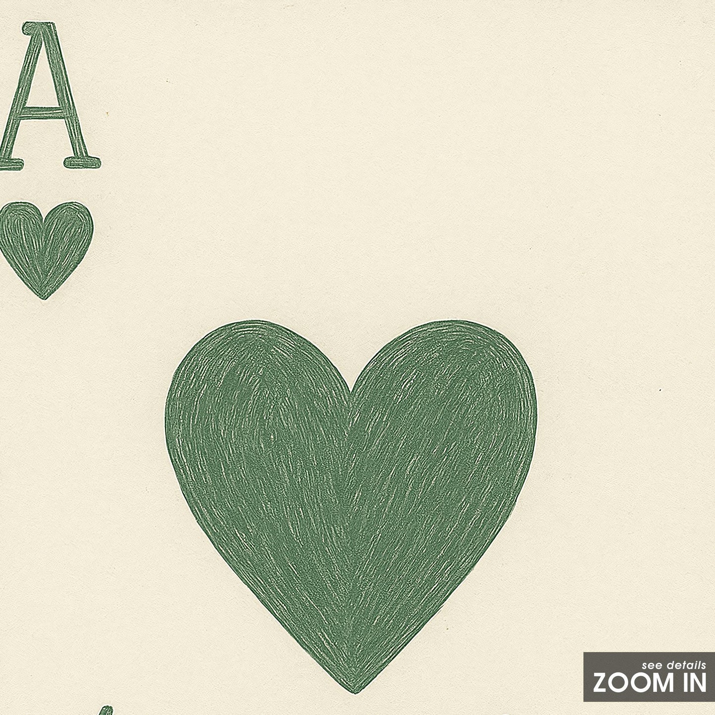 Ace of Hearts Print – Minimalist Romantic Card Art