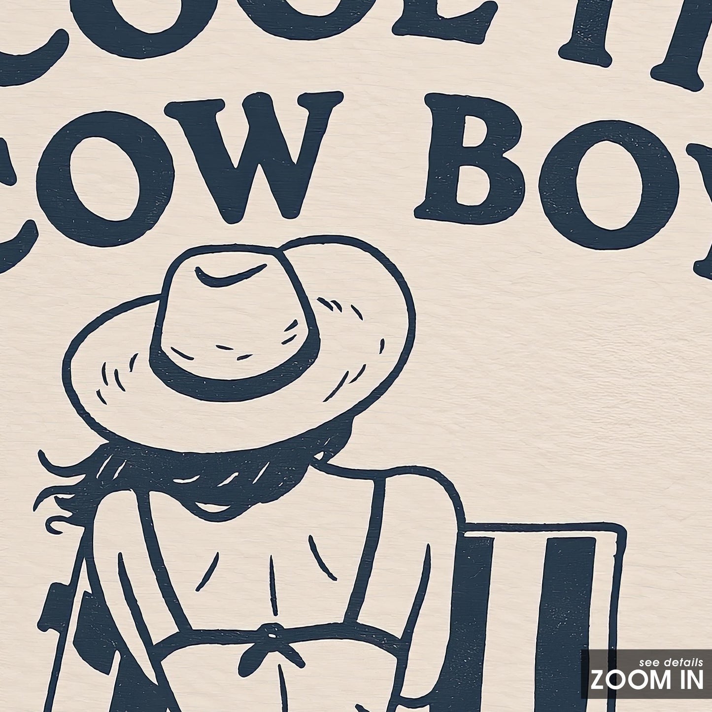 Cool It Cowboy Poster – Retro Cowgirl Bikini Print for Summer Wall Decor