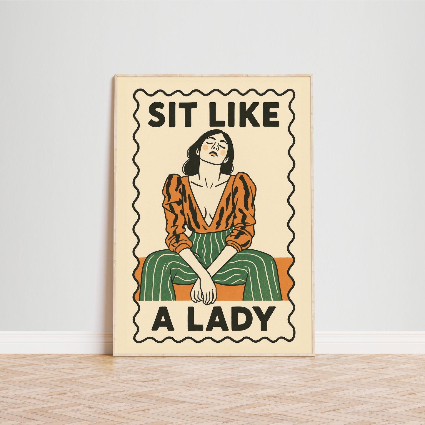 Feminist Retro Poster – Bold Vintage Empowerment Print | Statement Artwork
