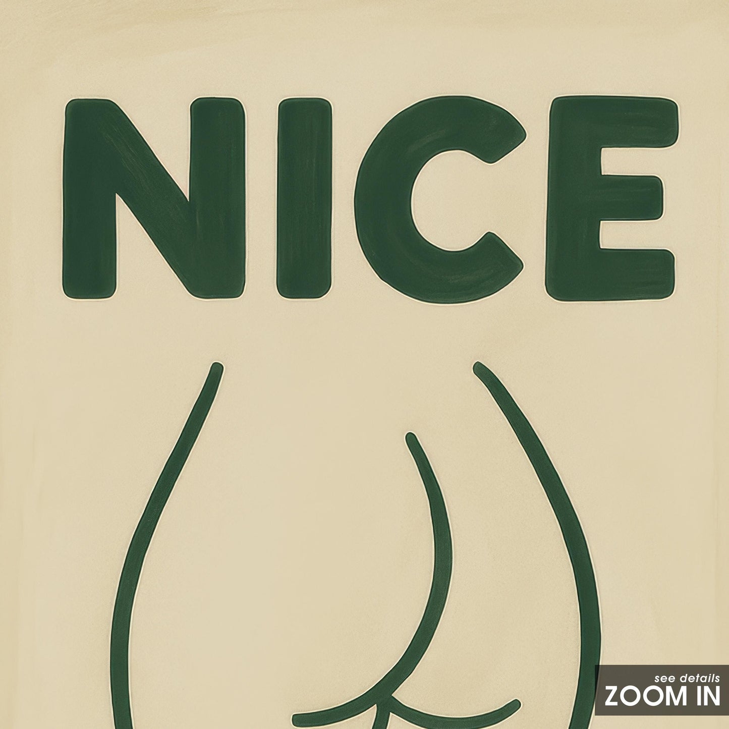 Retro Bathroom Wall Art – Playful Vintage Poster With Bold Typography & Wavy Frame