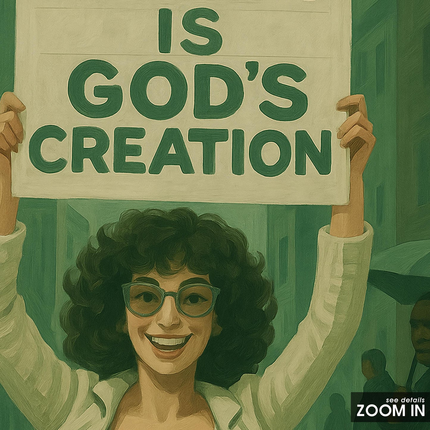 Feminist Protest Poster – Bold Statement Vintage Feminist Print Wall Art