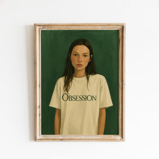 Moody Girl Portrait – Feminine Wall Art | Minimalist Aesthetic, Emotional Decor