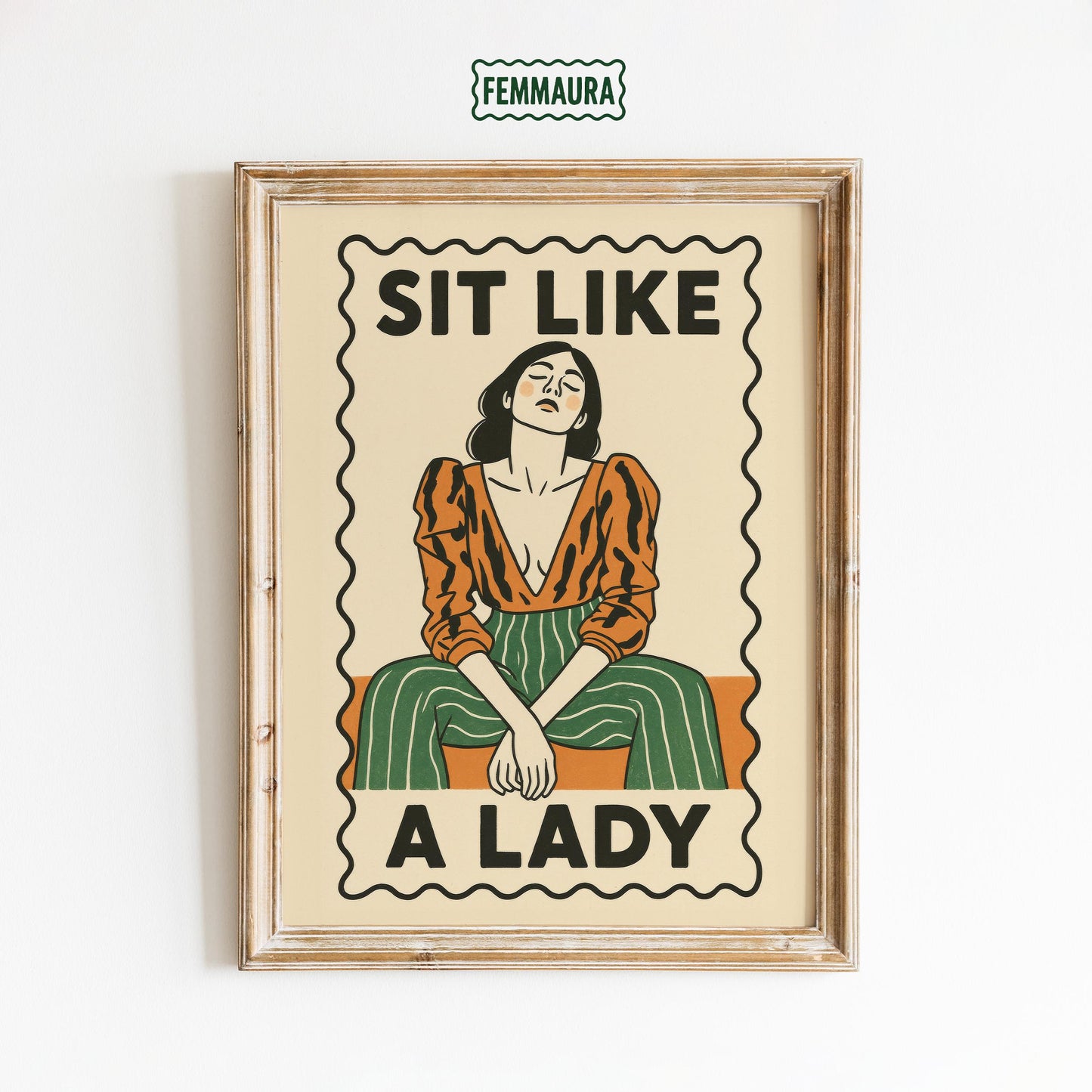 Feminist Retro Poster – Bold Vintage Empowerment Print | Statement Artwork