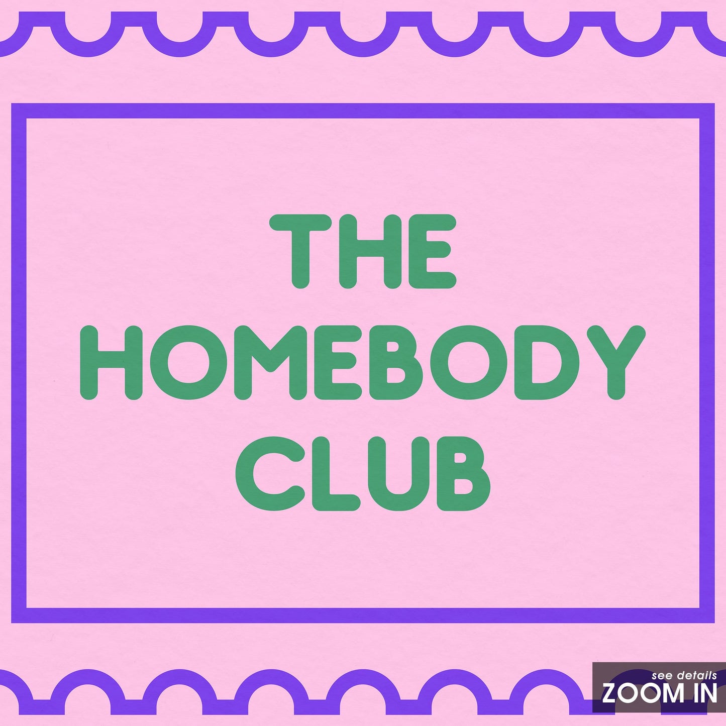 The Homebody Club – Retro Pink Cozy Wall Art Print