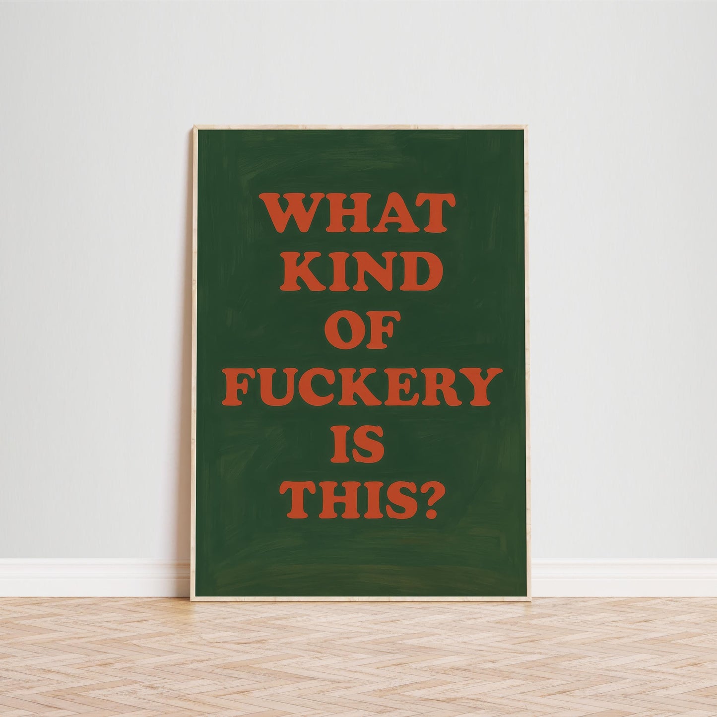 Bold Vintage Typography Poster – Retro Inspired Design With Sarcastic Quote