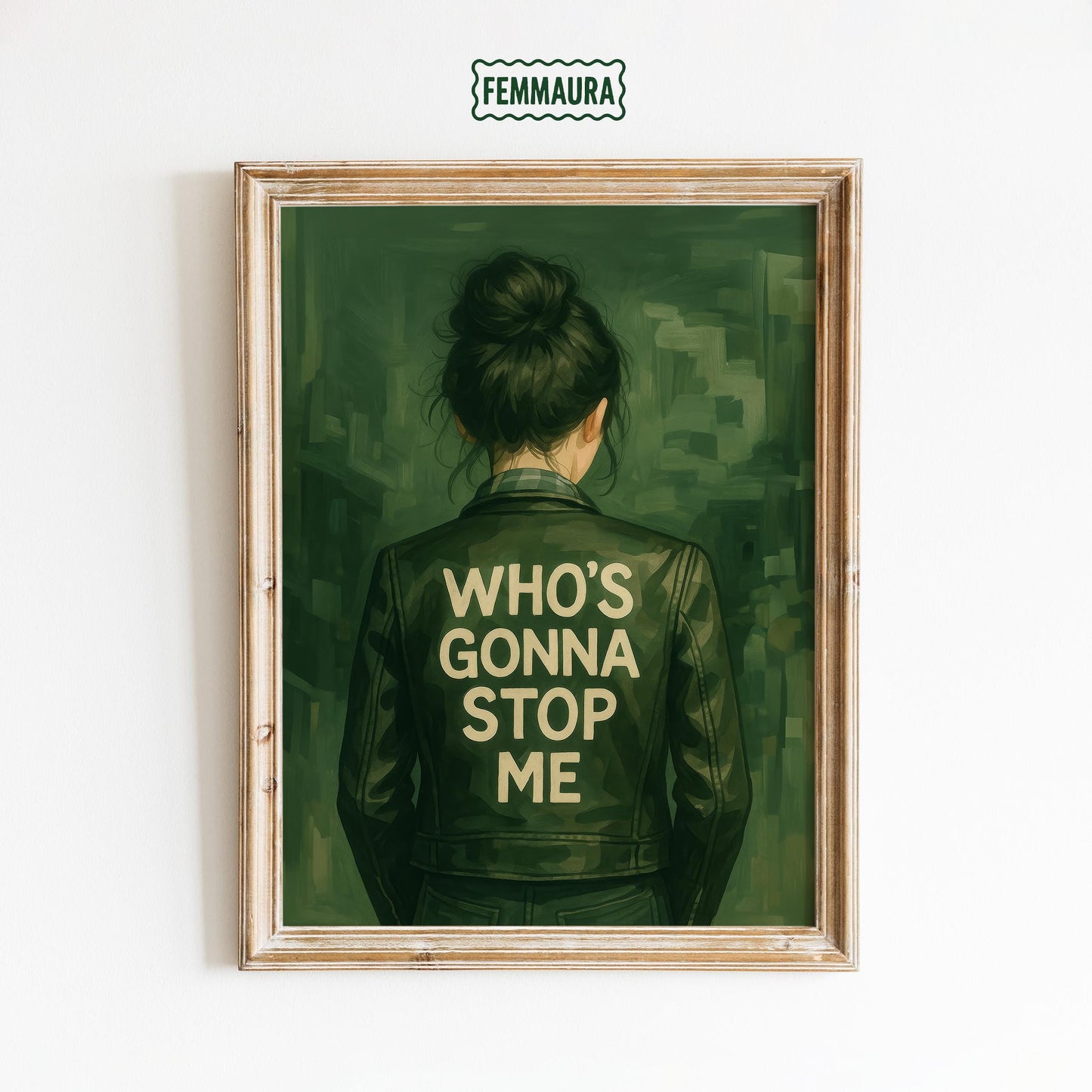 Feminine Empowerment Poster – Bold Quote Art With Retro Typography Design