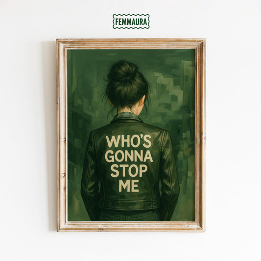 Feminine Empowerment Poster – Bold Quote Art With Retro Typography Design