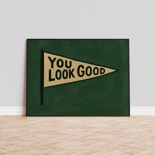 Retro Motivational Wall Art – Vintage Pennant Print With Bold Typography