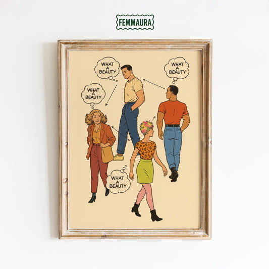 Queer Poster Art – Retro Comic Print With Diverse Queer Characters & Pride Decor