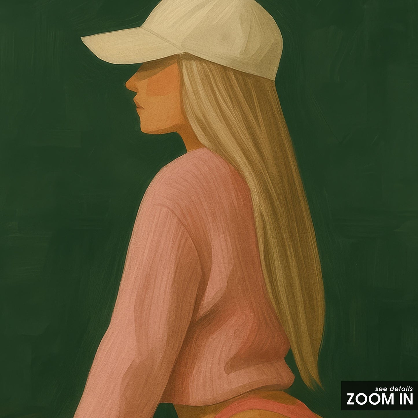 Feminine Basketball Art – Modern Sport Wall Decor | Athletic Girl Print