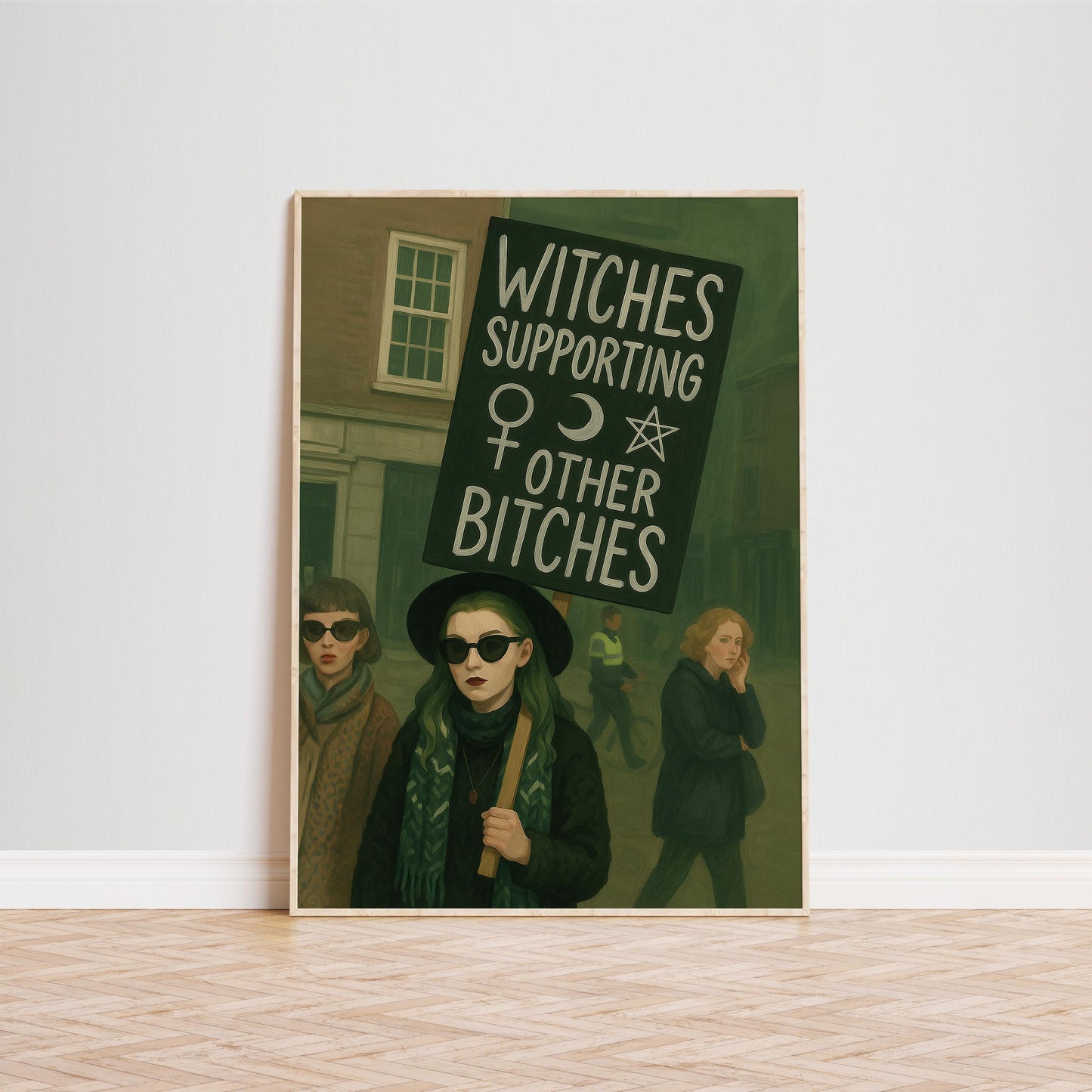 Feminist Wall Print – Witches Poster With Bold Protest Art & Empowering Decor