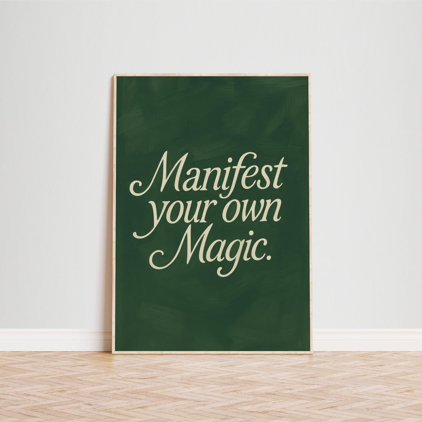 Manifest Your Own Magic – Spiritual Wall Art | Motivational Quote Poster