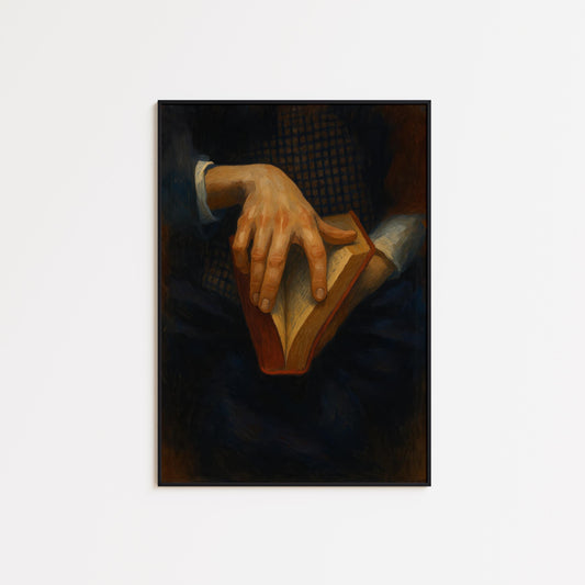 Vintage Dark Academia Art – Moody Literary Wall Decor Book Lover Gift