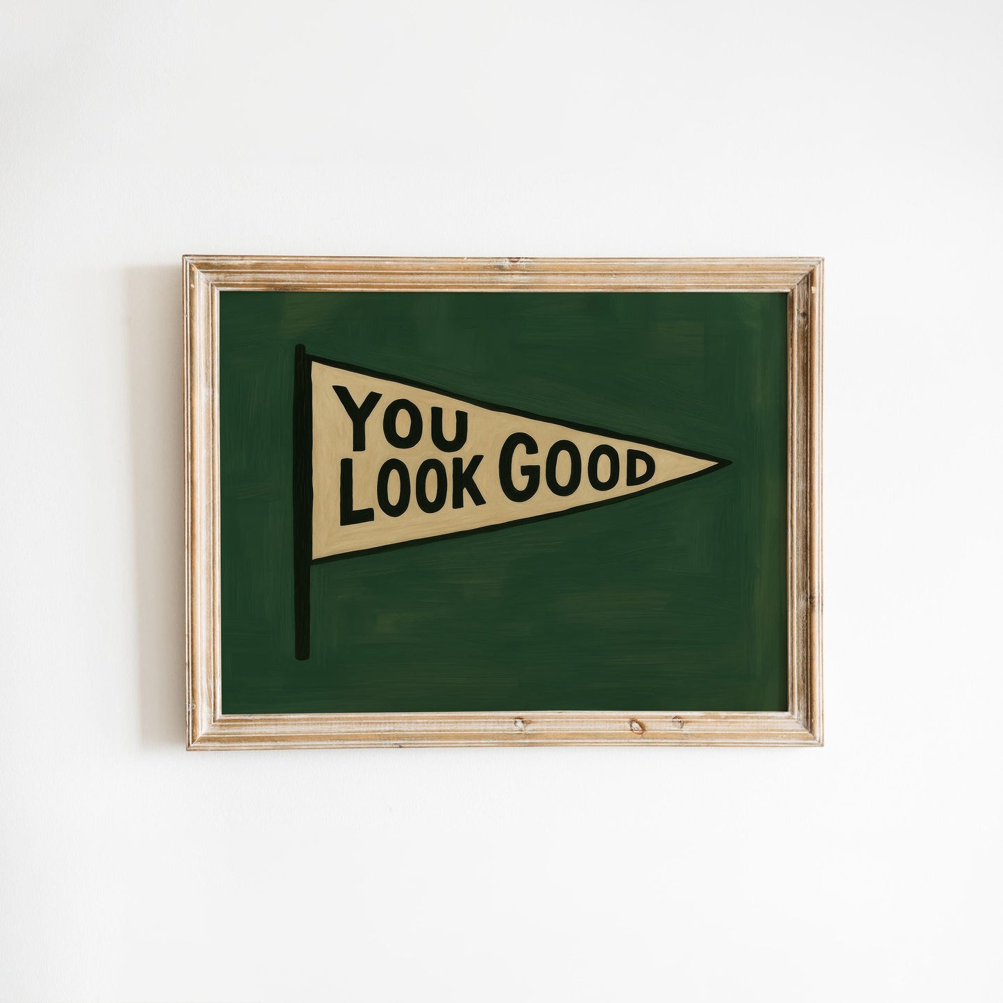 Retro Motivational Wall Art – Vintage Pennant Print With Bold Typography