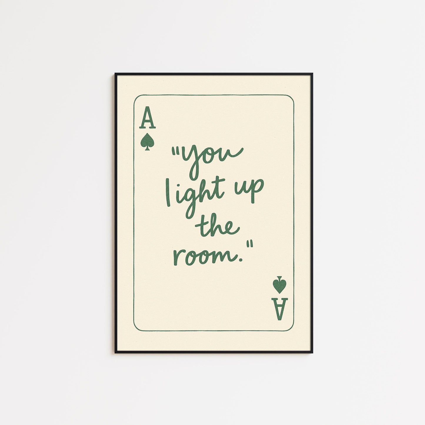 You Light Up The Room Poster – Romantic Minimal Wall Art